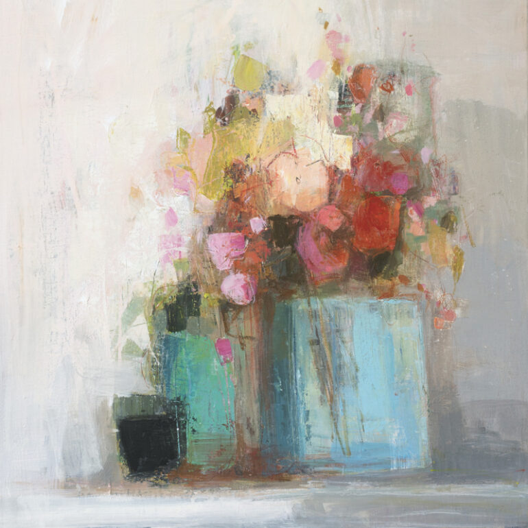 Peinture réalisée en technique mixte par Muriel Bernard à Vannes