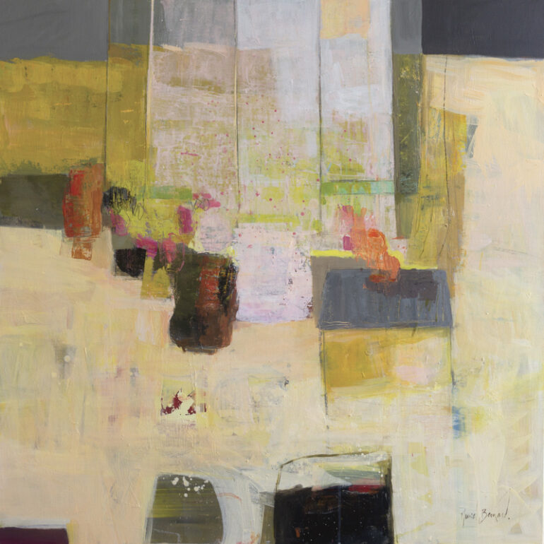 Peinture réalisée en technique mixte par Muriel Bernard à Vannes