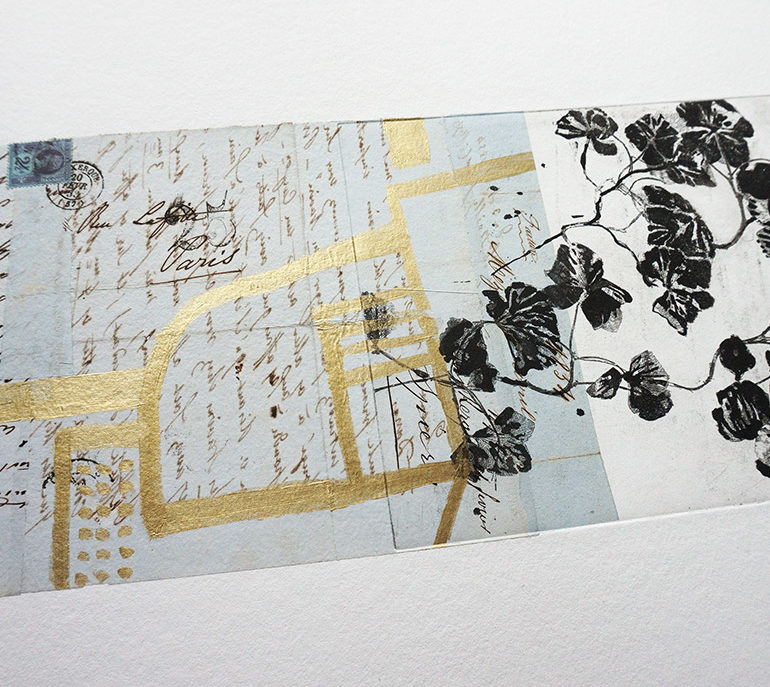 Les Jardins Clos font partie d'une série de monotypes réalisés en 2021 par Muriel Bernard