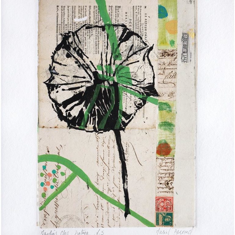 Ce monotype de Muriel Bernard est réalisé à partir de gravure sur cuivre