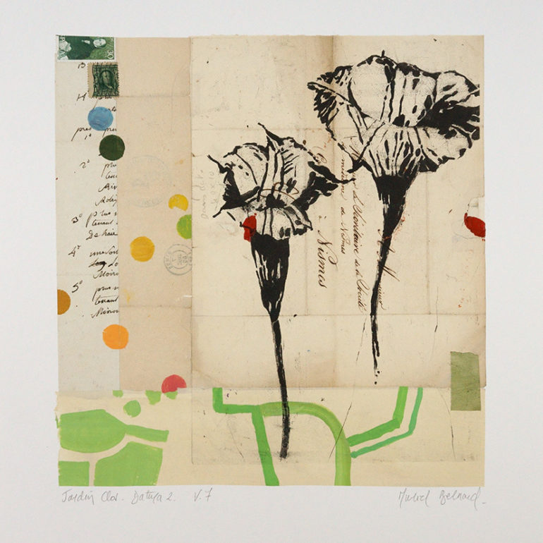 Muriel Bernard est peintre et graveur dans le Morbihan