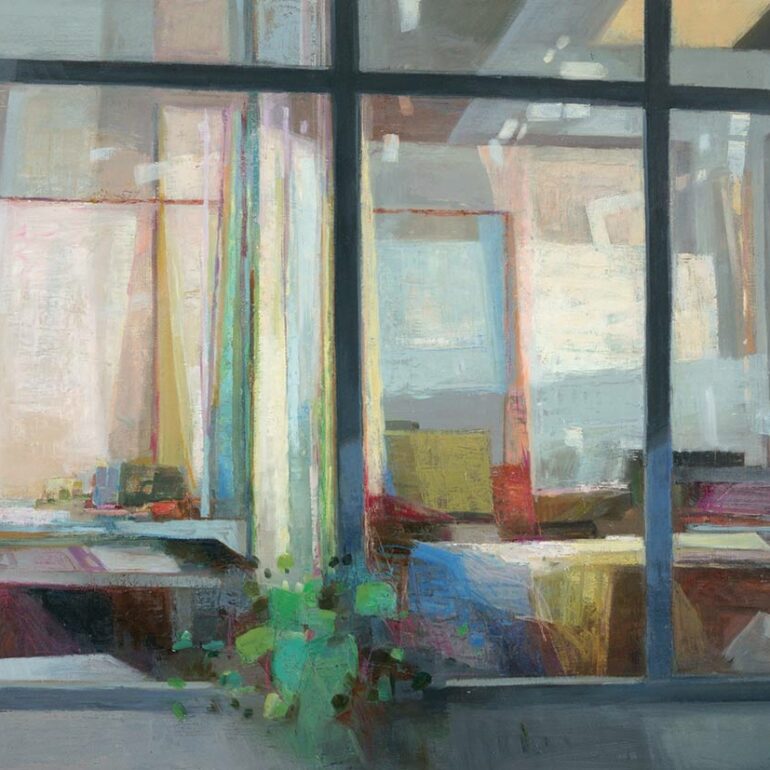 Les scènes d'intérieur sont pour Muriel Bernard une source d'inspiration intarissable. Muriel Bernard est artiste peintre et graveuse à Vannes dans le Morbihan