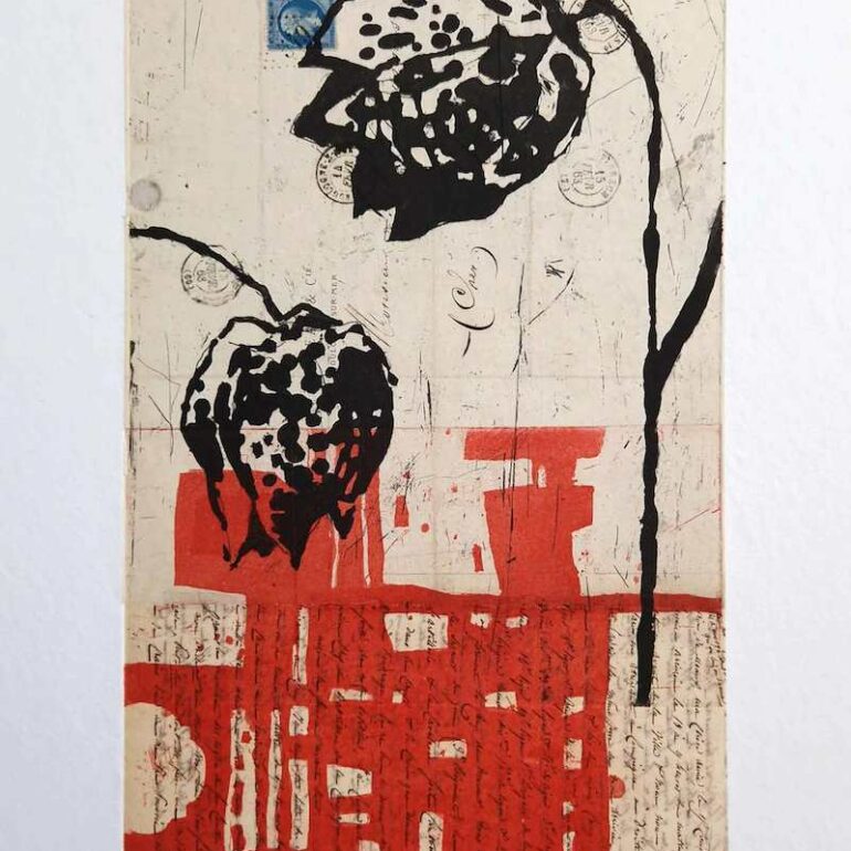 Muriel Bernard expose ses estampes à la Galerie Martine Namy-Caulier à Paris.