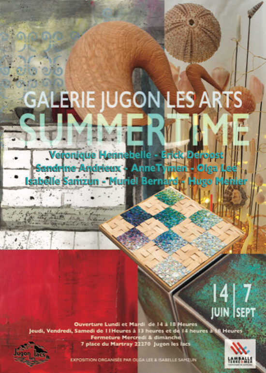 La galerie Jugon les arts vous propose une exposition estivale très créative.