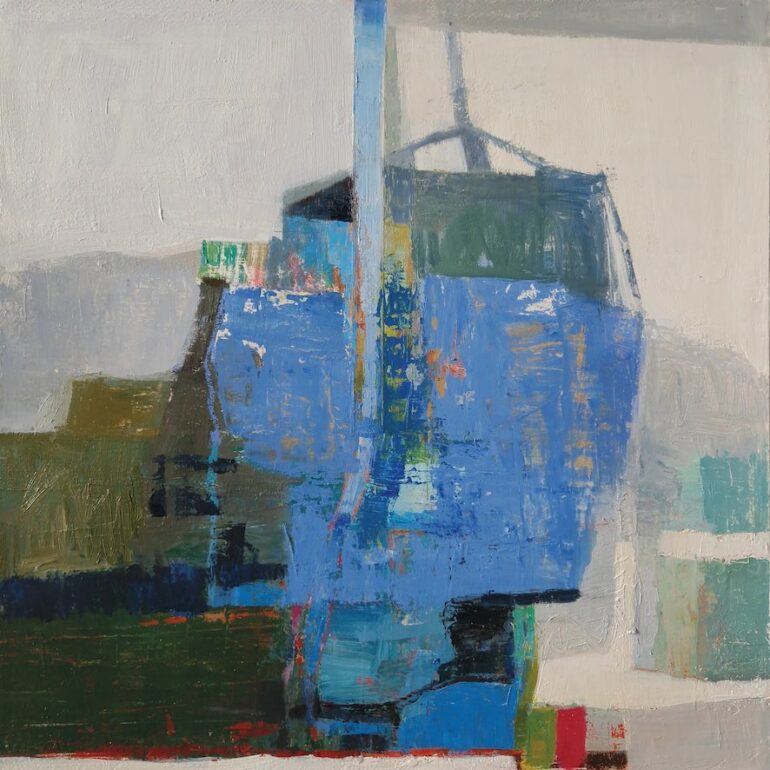 Les oeuvres de Muriel Bernard oscillent entre figuration et abstraction.