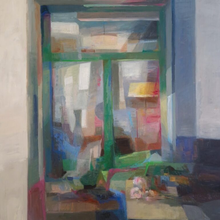 Muriel Bernard aime peindre les scènes d'intérieur.