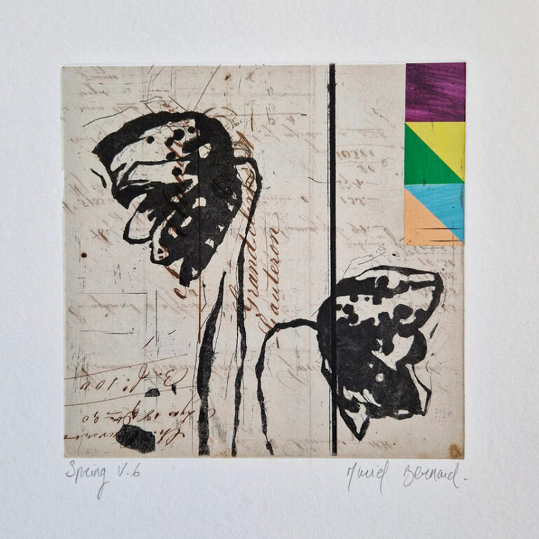 Les estampes de muriel Bernard sont à découvrir à la Galerie Martine Namy-Caulier Paris. 7ème