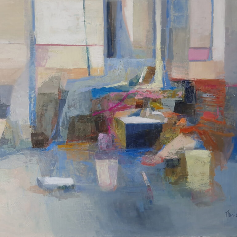 Bien que figurative la peinture de murielbernard frôle parfois les limites l'abstraction.