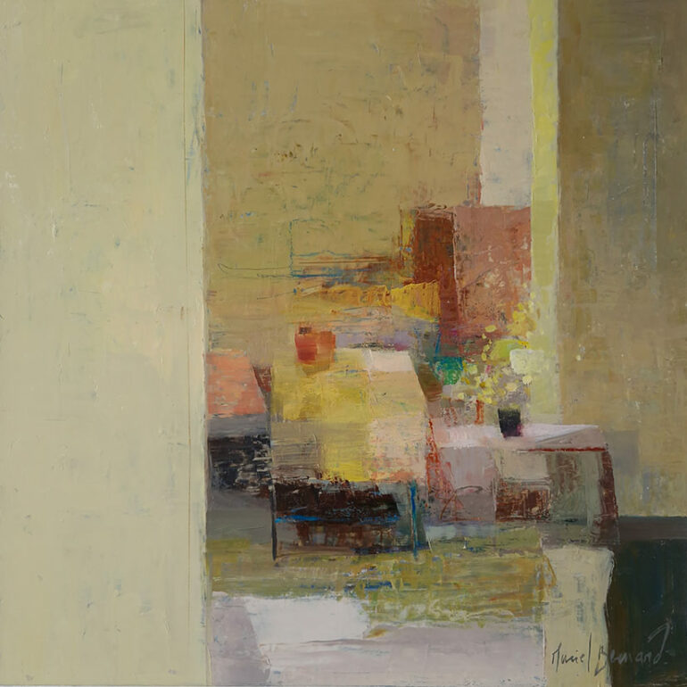 La peinture figurative de muriel bernard frôle parfois les limites de l'abstraction.