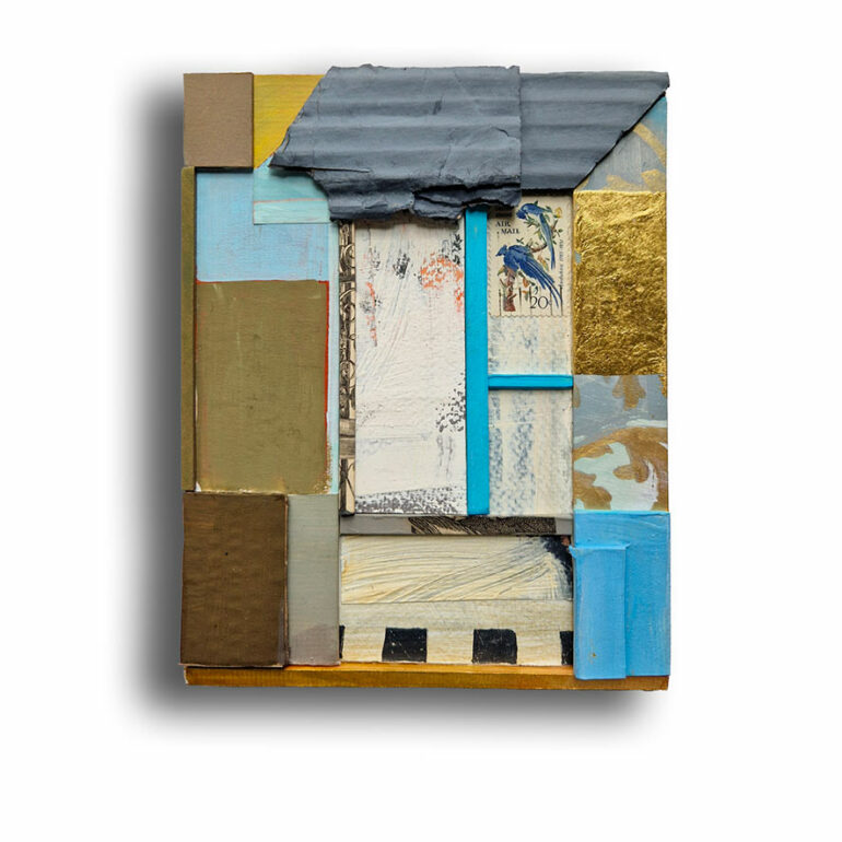 Muriel Bernard réalise des pas relief à l'aide de techniques mixtes