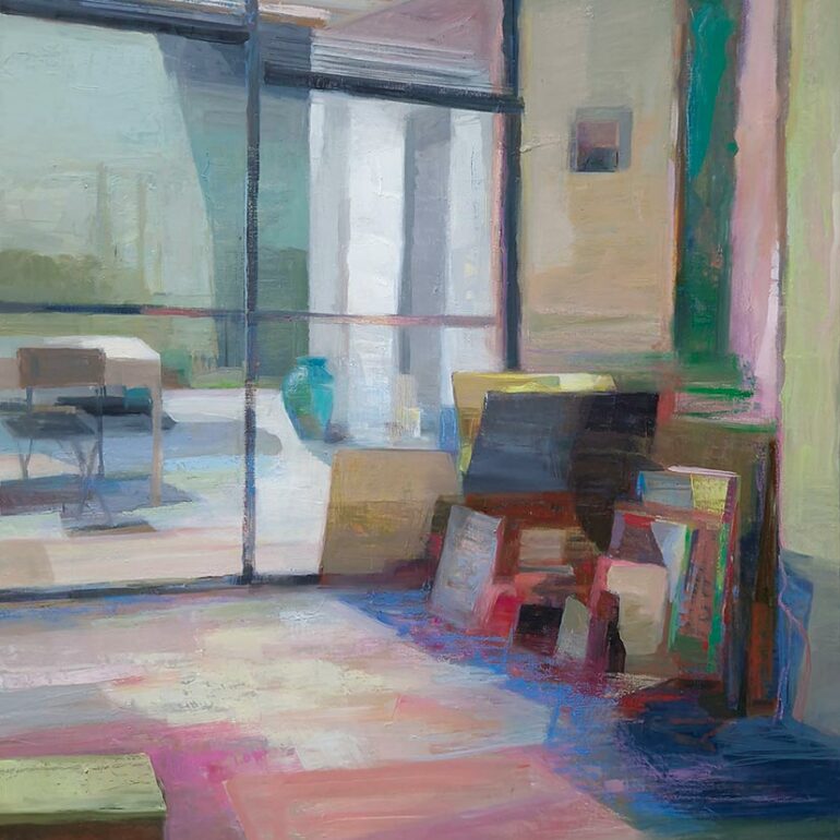 Muriel Bernard est une artiste vannetaise dans le travail oscille entre figuration et abstraction.