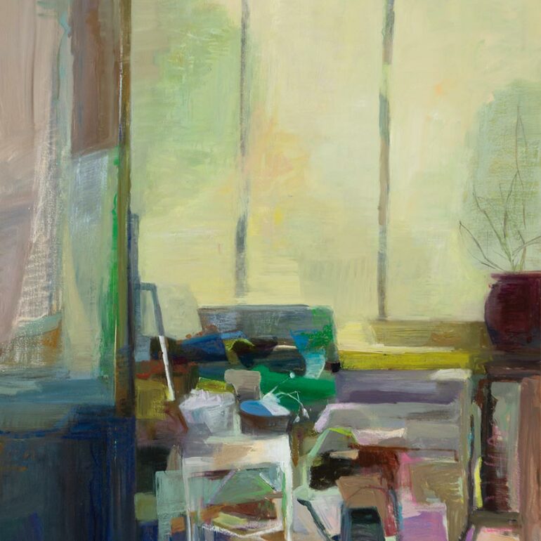 La peinture de Muriel Bernard poursuit l'exploration d'une écriture picturale qui, tout en prenant sa source dans le réel, tend vers une certaine forme d'abstraction.